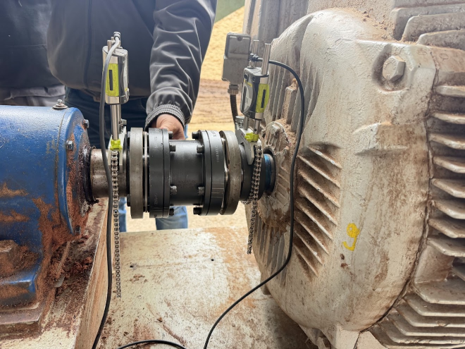 Alinhamento a laser de eixos